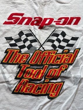 Vintage 90s Snap On Snap-On Tools NASCAR Racing T Shirt Made In USA Size XL
